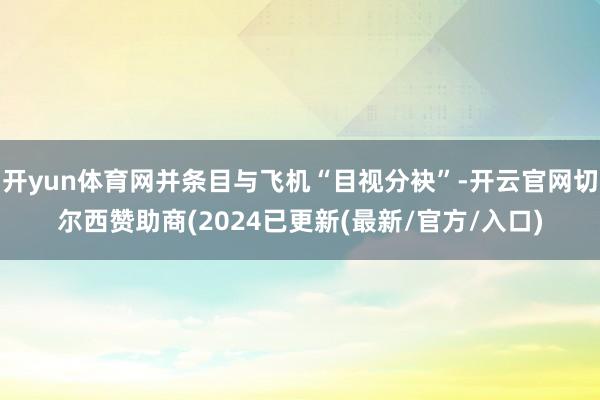 开yun体育网并条目与飞机“目视分袂”-开云官网切尔西赞助商(2024已更新(最新/官方/入口)